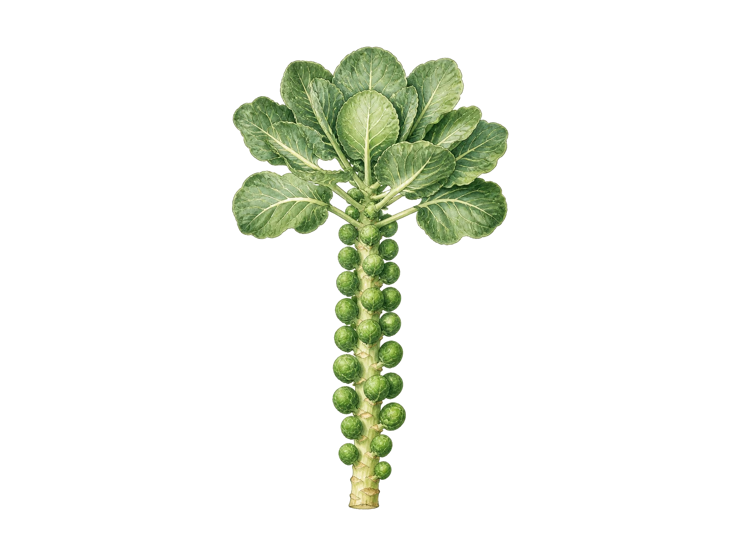Brussels sprouts plant