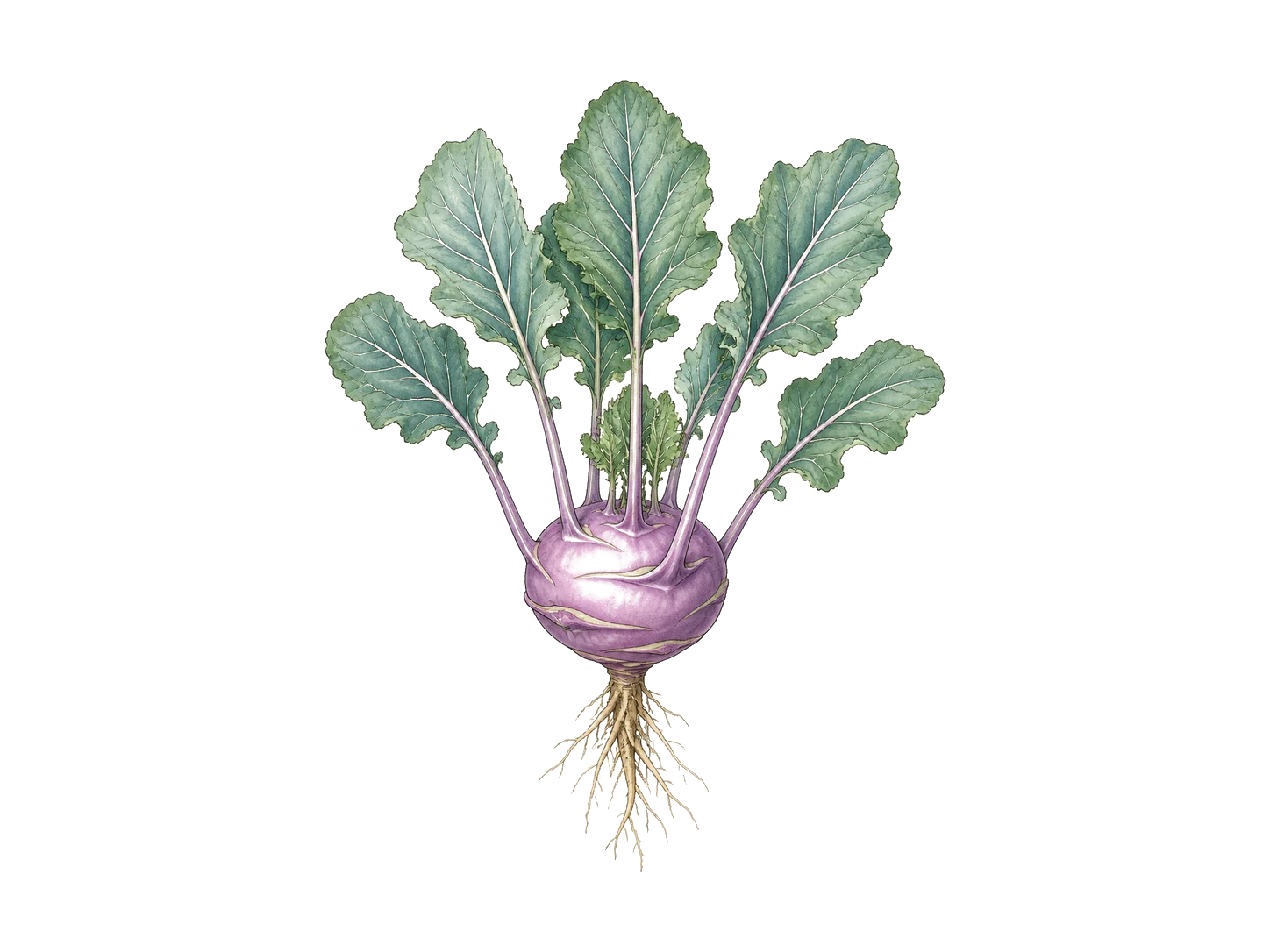 Kohlrabi plant