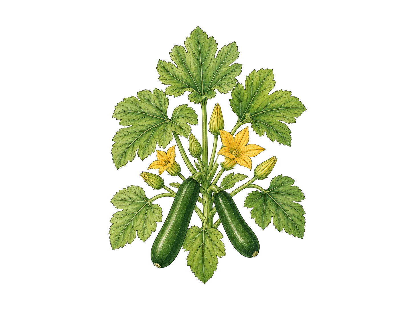 Zucchini plant